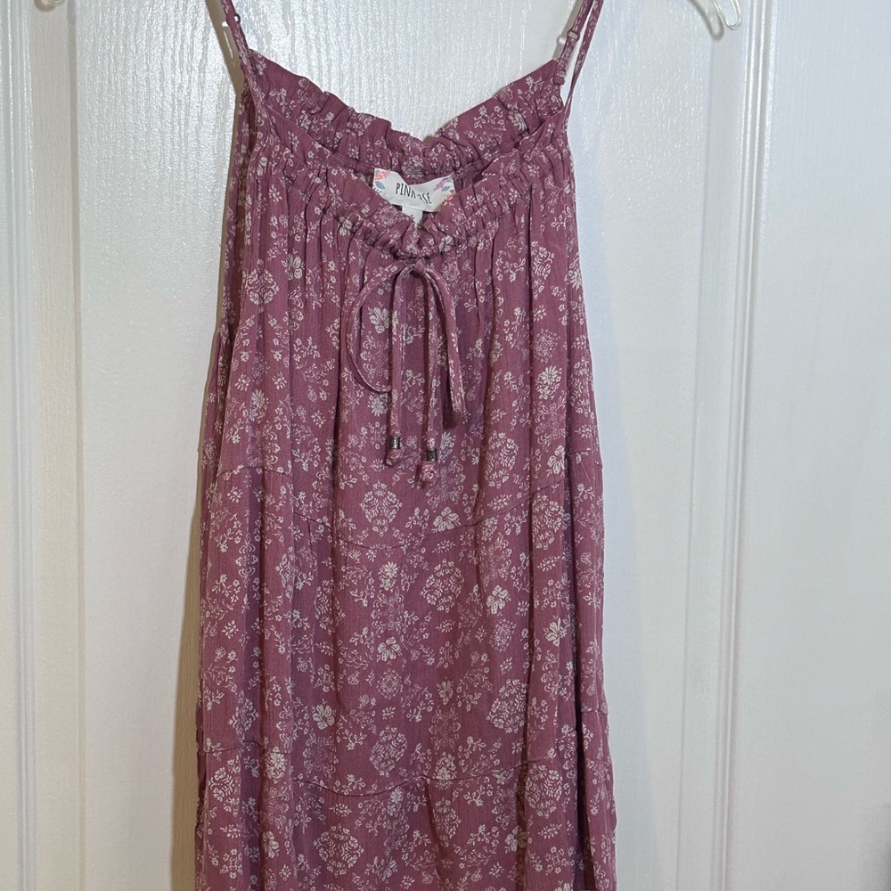 Floral Pink Sleeveless Top